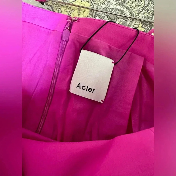 Acler Griffith Ruffled Mini Dress with Spaghetti Straps Size 10 - Picture 8 of 10